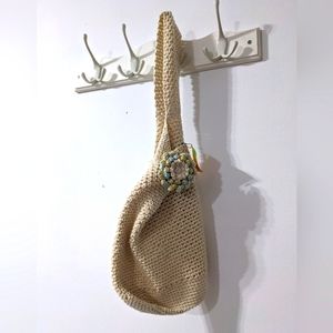 🌈 NEW Market Shopping Tote Reusable Boho HANDCRAFTED Crochet